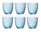 Bormioli Rocco Waterglazen Slot - Blå - 290 ml - 6 stk.