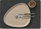 LIND DNA Placemats Nupo - Læder - Sort - 45 x 35 cm - 2 Stykker