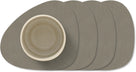 LIND DNA Underlag Nupo - Læder - Flint Grey - 13 x 11 cm - 4 Stk.
