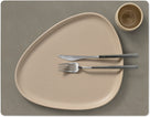 LIND DNA Placemats Nupo - Læder - Flint Grey - 45 x 35 cm - 2 Styk