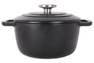 Cosy & Trendy Braadpan med låg Fontestic Gietijzer Black Ø 20 cm / 2.7 Liter - emaljeret non-stick belægning