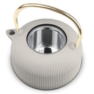 BerlingerHaus Teekande med RVS Filter - Støbejern Mat Creme - 1 Liter