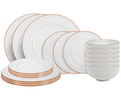 Cookinglife Serviesset Stratton 18-delig / 6 personer - 6 dinerborden, 6 ontbijtborden og 6 skåle