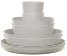 Mepal Serviesset Silueta Nordic White 8-delt / 2 personer - 2 tallerkener, 2 dybe tallerkener, 2 skåle og 2 kopper