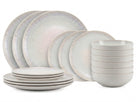 Cookinglife Serviesset Nola Beige reactive glaze 18-delig / 6 personer - 6 dinerborden, 6 ontbijtborden og 6 skåle