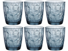 Bormioli Rocco Waterglazen Diamond - Blå - 300 ml - 6 stk.