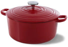 BK Stegegryde Bourgogne Chili Red Gussejern ø 28 cm / 6.7 liter - emaljeret non-stick belægning
