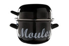 Cosy & Trendy Mosselpan - Emaille - Sort - ø 18 cm / 2.8 liter - emaljeret non-stick belægning