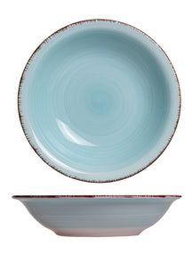 Cookinglife Dybe tallerkener / Pastatallerkener Delice Blå ø 21 cm - 6 stk.