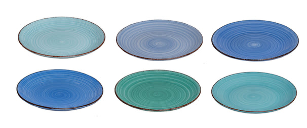 Cookinglife Morgenmadstallerkener / Desserttallerkener Delice Blå ø 19 cm - 6 stk.