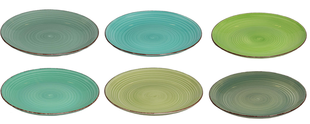 Cookinglife Dinerborden Delice Grøn ø 26,5 cm - 6 stykker