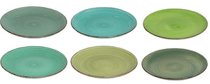 Cookinglife Dinerborden Delice Grøn ø 26,5 cm - 6 stykker