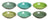 Cookinglife Dybe tallerkener / Pastatallerkener Delice Grøn ø 21 cm - 6 stykker