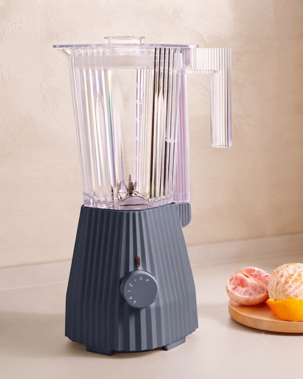 Alessi Blender Plissé Grå - 1.5 liter - 700 W - Michele de Lucchi - MDL09 G