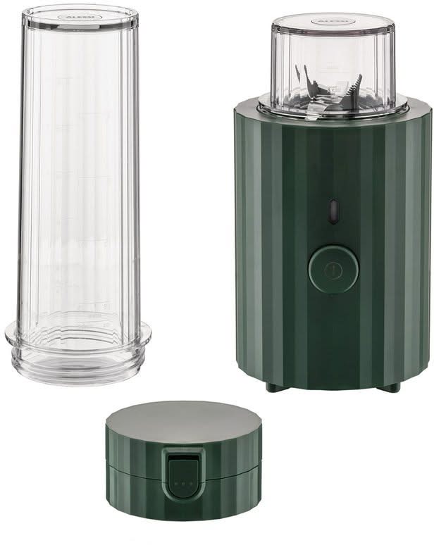 Alessi Smoothie Blender Plissé Grøn - 380 W - Michele De Lucchi - MDL17 GR