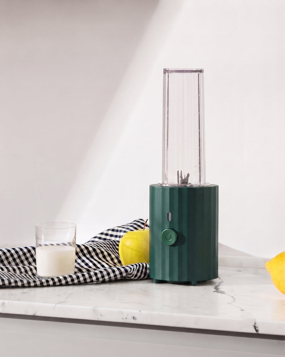 Alessi Smoothie Blender Plissé Grøn - 380 W - Michele De Lucchi - MDL17 GR