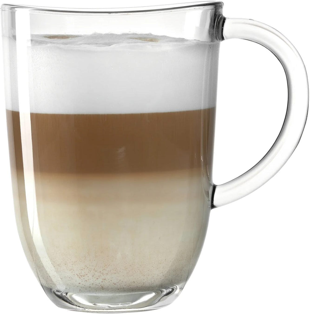 Leonardo Latte Macchiato Glas - Napoli 380 ml + 2 Skeer - Varmebestandig