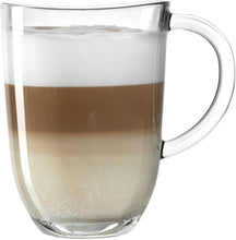 Leonardo Latte Macchiato Glas - Napoli 380 ml + 2 Skeer - Varmebestandig