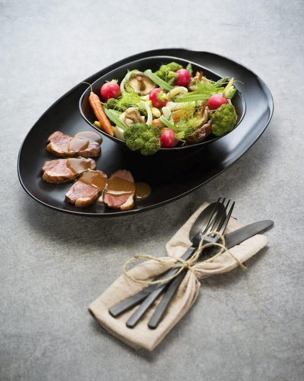 Cosy & Trendy Serveringsskål Vongola Black - 36 x 25 cm