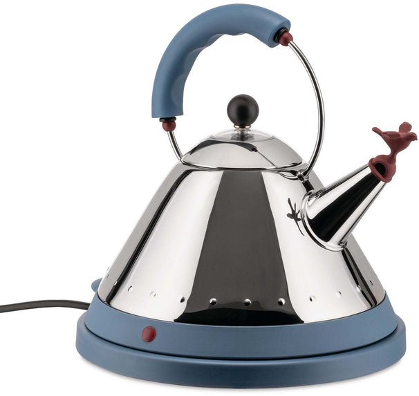 Alessi Waterkoker MG32 RVS / Blå - 1.5 liter - 2000 W - Michael Graves - MG32 AZ
