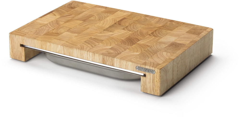 Continenta Skærebræt med RVS Skuffe - Træ - 39 x 27 cm