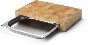 Continenta Skærebræt med RVS Skuffe - Træ - 39 x 27 cm