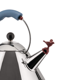 Alessi Waterkoker MG32 RVS / Blå - 1.5 liter - 2000 W - Michael Graves - MG32 AZ