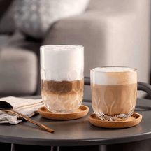 Leonardo Latte Macchiato Glas - Gocce Uno - 390 ml - 2 stk.