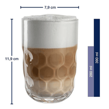 Leonardo Latte Macchiato Glas - Gocce Uno - 390 ml - 2 stk.