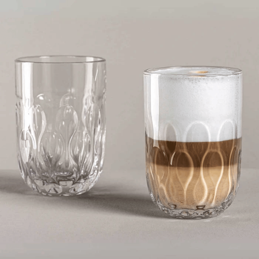 Leonardo Latte Macchiato Glas - Gocce Tre - 390 ml - 2 Styk