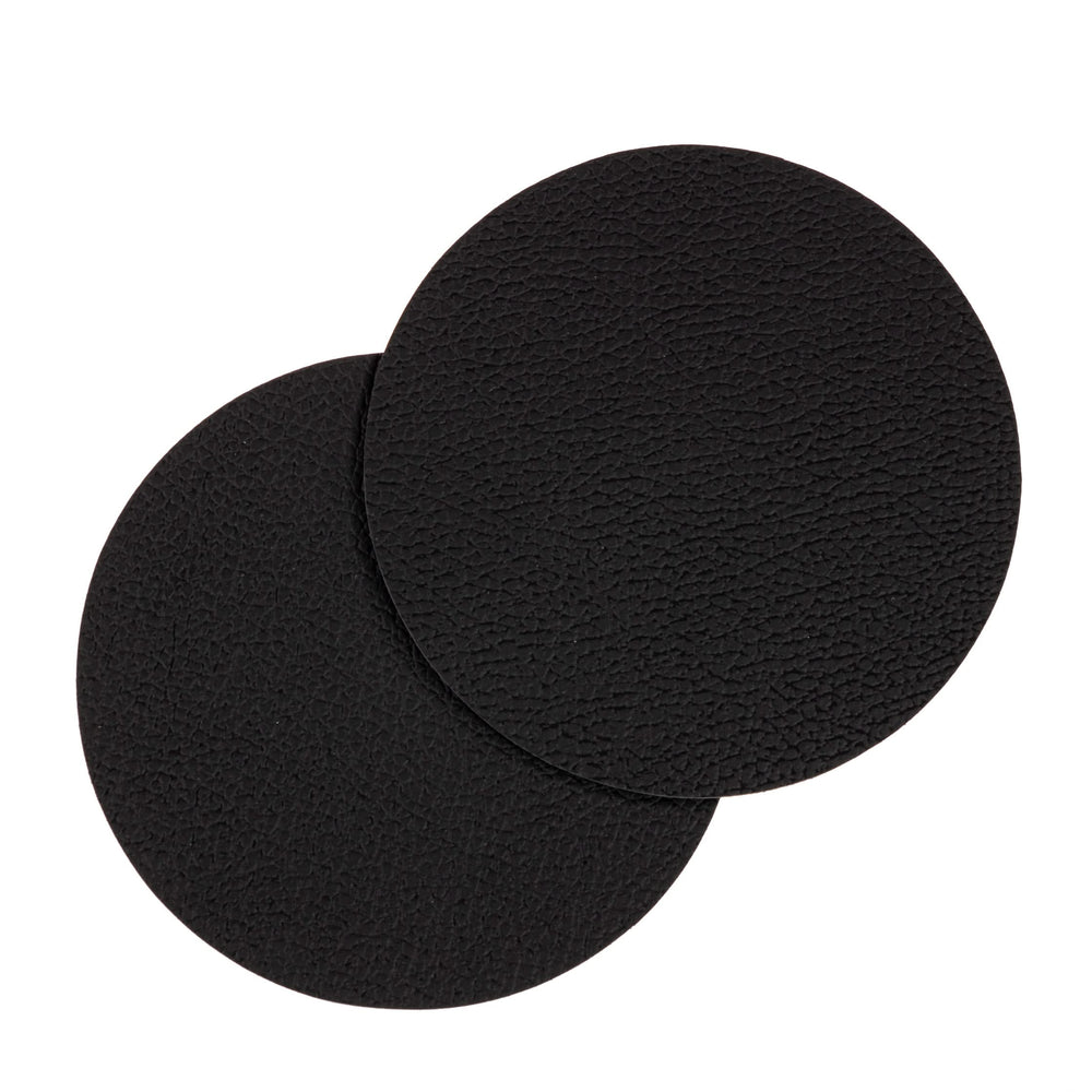 Cookinglife Underlag - Vegansk læder - Sort - ø 10 cm - 6 Styk