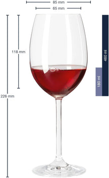 Leonardo Røde Vinglas - Daily - 460 ml - 6 stk.