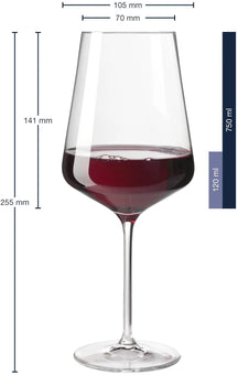 Leonardo Røde Vinglas - Puccini - 750 ml - 6 stk.