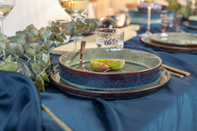 Cosy & Trendy Serviesset Quintana Green 18-delig / 6 personer - 6 dinerborde, 6 dybe bunde og 6 morgenbunde