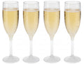 Cookinglife Champagneglazen Kunststof - CampVibe - Outdoor - Onbreekbar - 165 ml - 4 Stuks