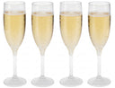 Cookinglife Champagneglazen Kunststof - CampVibe - Outdoor - Onbreekbar - 165 ml - 4 Stuks