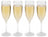 Cookinglife Champagneglazen Kunststof - CampVibe - Outdoor - Onbreekbar - 165 ml - 4 Stuks