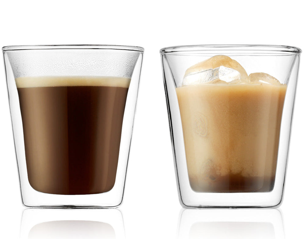 Bodum Dubbelvæggede kaffe- / teglas Canteen - patenteret ventil - 200 ml - 2 stk.