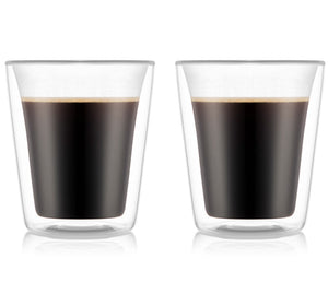 Bodum Dubbelvæggede kaffe- / teglas Canteen - patenteret ventil - 200 ml - 2 stk.