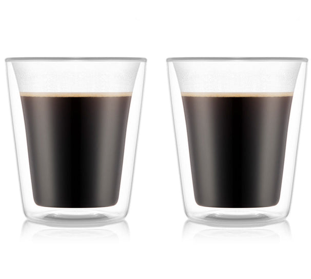 Bodum Dubbelvæggede kaffe- / teglas Canteen - patenteret ventil - 200 ml - 2 stk.