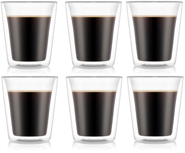 Bodum Canteen Kaffe- Teeglas Dobbeltvægget 200 ml - 6 Stykker
