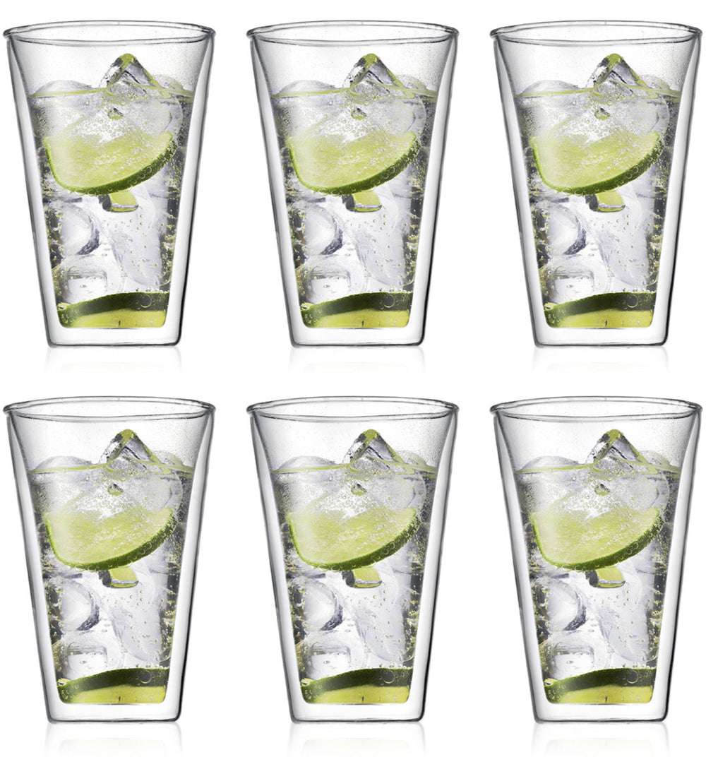 Bodum Dubbelwandige latte macchiato glas Canteen - patenteret ventil - 400 ml - 6 stk.
