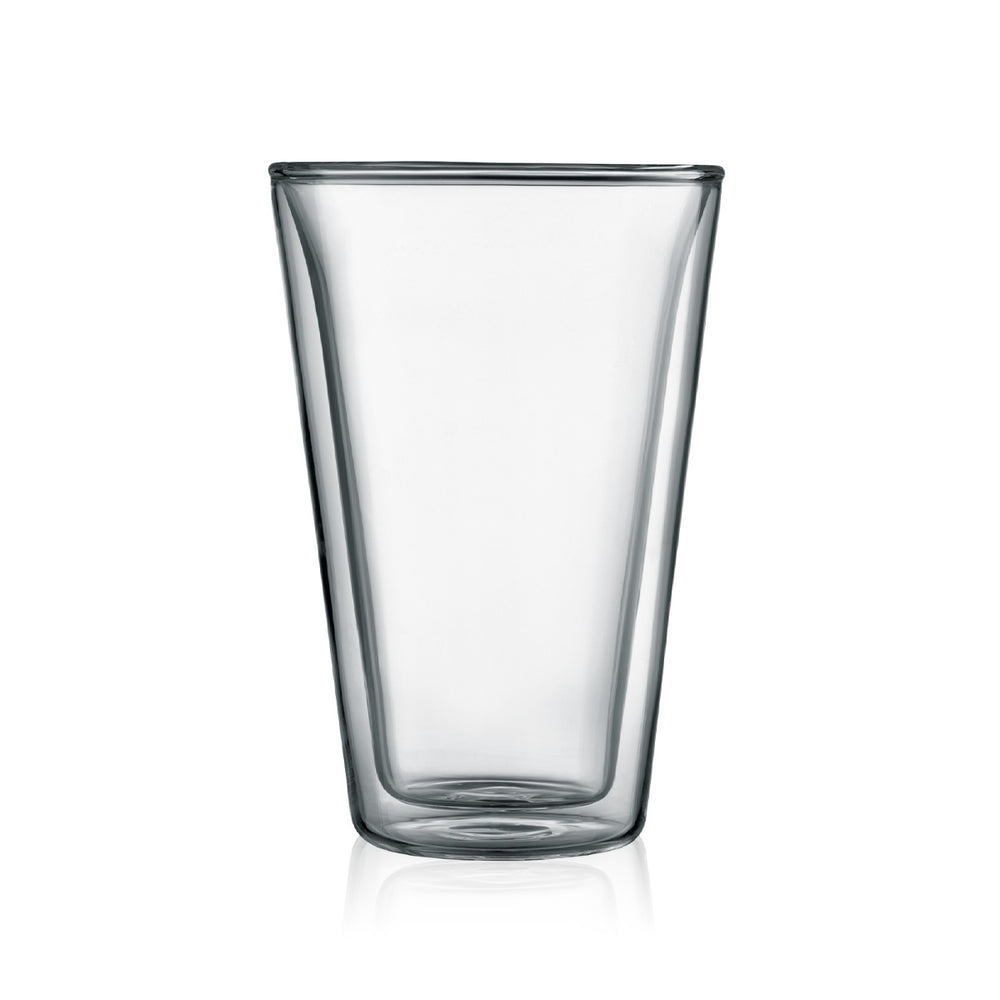 Bodum Dubbelwandige latte macchiato glas Canteen - patenteret ventil - 400 ml - 2 stk.