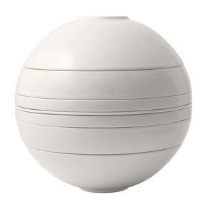 Villeroy & Boch Serviesset La Boule - Hvid 7-delt / 2 personer - 2x skål, 2x fad, 2x universelt tallerken, 1x serveringsfad