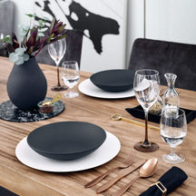 Villeroy & Boch Serveerskål Manufacture Rock - Sort - ø 23.5 cm