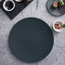 Villeroy & Boch Pizzabord / Onderbord Manufacture Rock - Sort - ø 31.5 cm