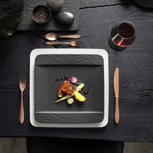 Villeroy & Boch Dinerbord Manufacture Rock - Sort - 28 x 28 cm