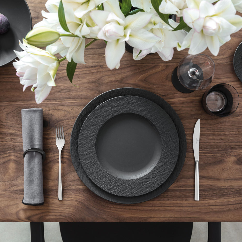 Villeroy & Boch Dinerbord Manufacture Rock - Sort - ø 27 cm