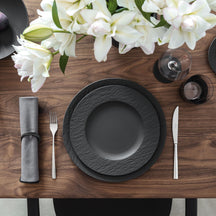 Villeroy & Boch Dinerbord Manufacture Rock - Sort - ø 27 cm