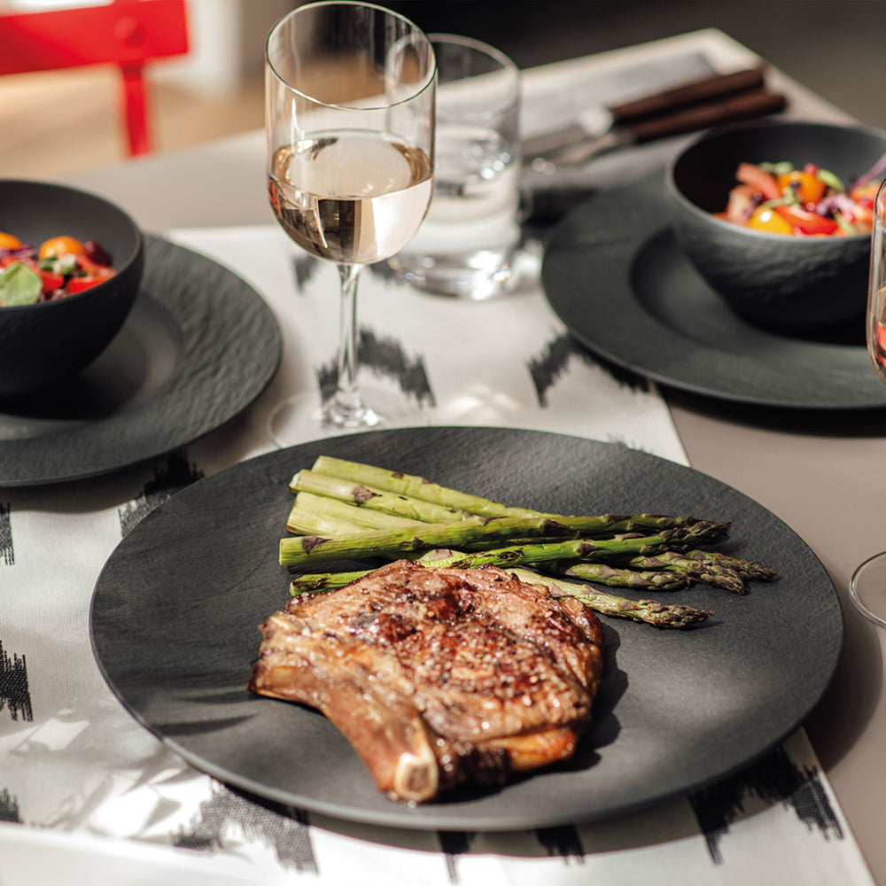Villeroy & Boch Dinerbord Manufacture Rock - Sort - ø 25 cm